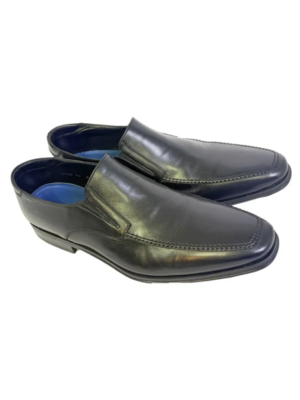 MAGNANNI Linea Merino Black Soft Leather Loafers Mens US 13 M 16923
